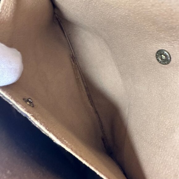 Gucci Clutch GG Supreme Web Sherry Line Clutch Bag PVC Beige Gold - Picture 8 of 10